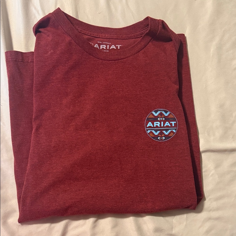 Ariat Men's Burgundy Short Sleeve Tee